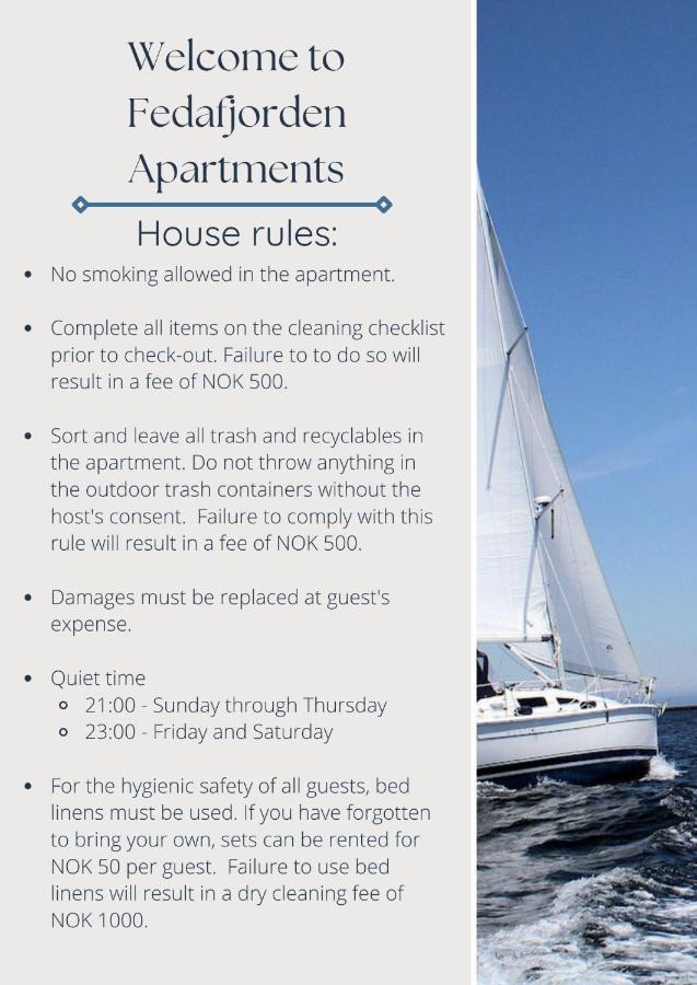 Fedafjorden Apartments Eksteriør bilde